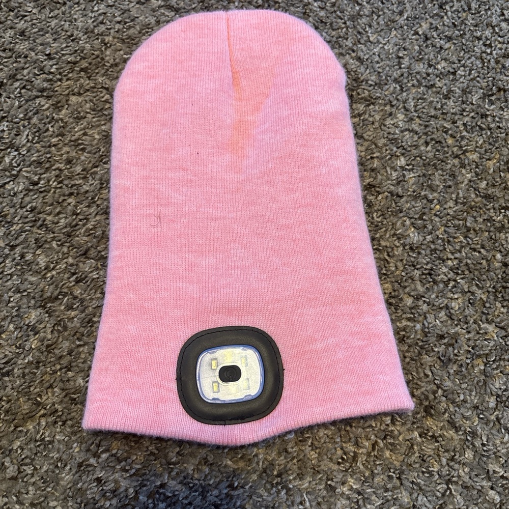 Scout Pink LED Beanie